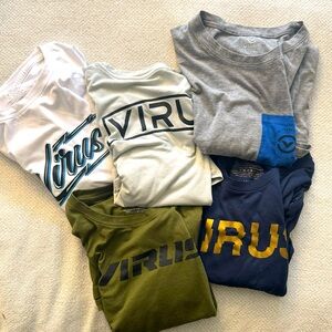 Virus Intl t-shirt lot.